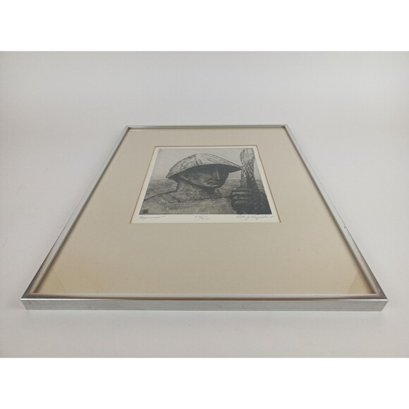 Print Of Peter J Terpatsi - Harpooner 1971 Sketch Signed And Numbered 206 of 260 - Picture 8 of 10